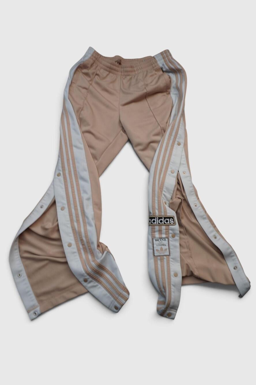 Adidas Originals Pants Mens Medium 30x30 Beige Adibreak Snap Track Tear Away